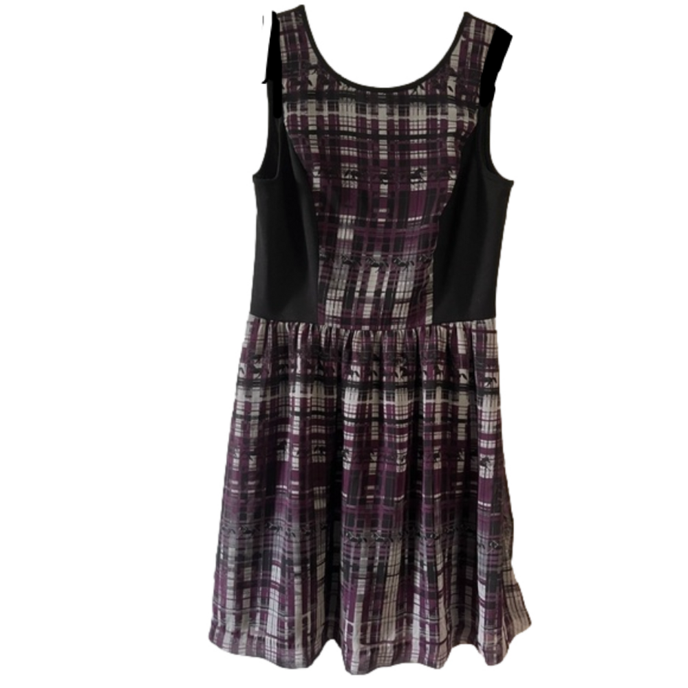 eric + lani Fit and Flare Horses Print Dress sz S